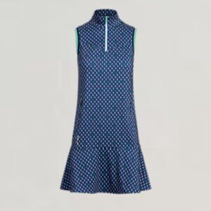 Ralph Lauren RLX Golf Quarter Zip Performance Dress in Punchy Pineapple Small